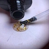Haut en velours à paillettes argentées