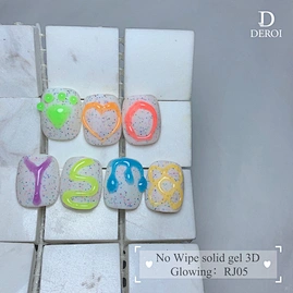 No Wipe Solid Gel 3D Glowing