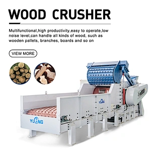 Large wood crusher, with an hourly output of 150-250m³/h