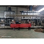 Biomass pellet production line in Hubei, China.