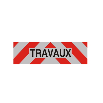 Flat TRAVAUX sign