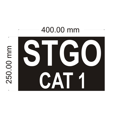 STGO CAT 1 sign