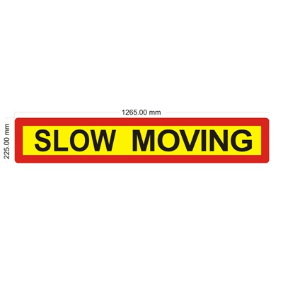 SLOW MOVING Sign
