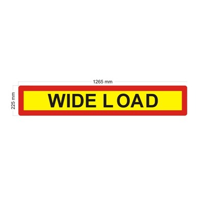 WIDE LOAD Plate