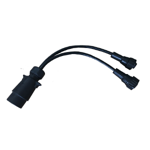 12V trailer wiring harness with 7P AMP plug