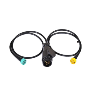 12V trailer wiring harness with bayonet plug