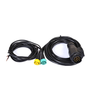 12V trailer wiring harness with bayonet plug
