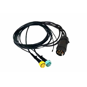 12V trailer wiring harness with bayonet plug