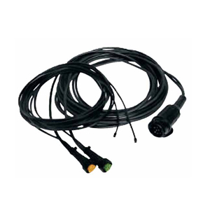 12V trailer wiring harness with bayonet plug