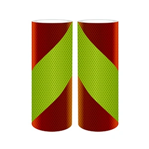 TPESC B Alternated Stripe Right And Left-Micro Prismatic Yellow Fluorescent