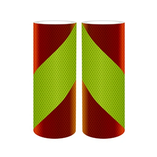 TPESC B Alternated Stripe Right And Left-Micro Prismatic Yellow Fluorescent