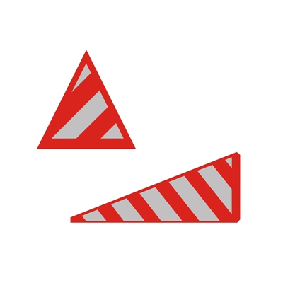 Projection triangle marker