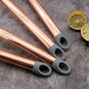 11pcs Silicone Kitchen Practical Cooking Tools Spatula Shovel Spoon With rose gold utensil set Kitchenware Cooking Utensils Set
