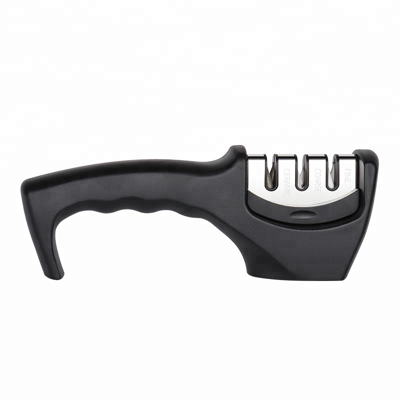 Guangdong Factory China Smart Kitchen 3 Side Sharpening Usage Knife Sharpener Tool