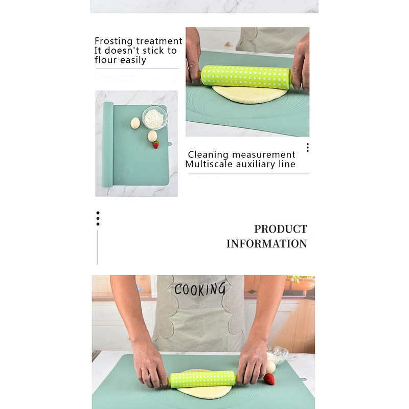 Kitchen Accessories Baking Kneading Dough Mat Non Stick Silicon Mat Bakeware Liners Pads Cooking Tool Kneading Pad With Scale