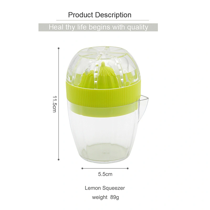 2021Hot selling acrylic commercial hand lemon juicer squeezer manual fruit orange plastic lemon lime squeezer