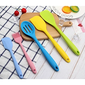 Professional material non stick silicone 10 piece kitchen accessories set utensil