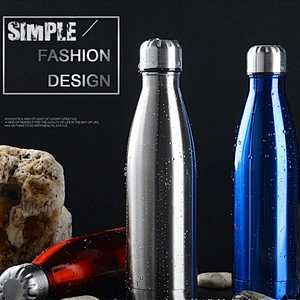 YF 500mL Thermal Insulation Water Bottle for Self-driving Travel Double Wall Durable Stainless Steel Water Bottle