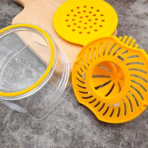 YF Kitchen multi-functional 4 in 1 manual orange juicer lemon orange press lemon squeezer juicer with container