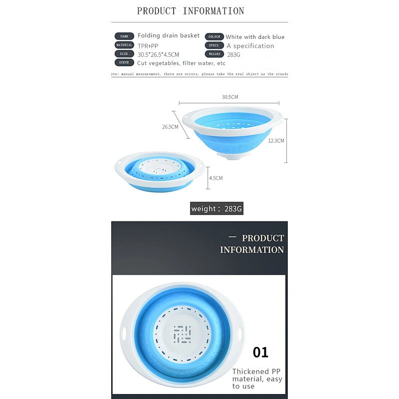 Foldable Sink Drain Basket Multi-Function Kitchen Telescopic Wash Fruit Vegetable Washing Drying Storage Basket