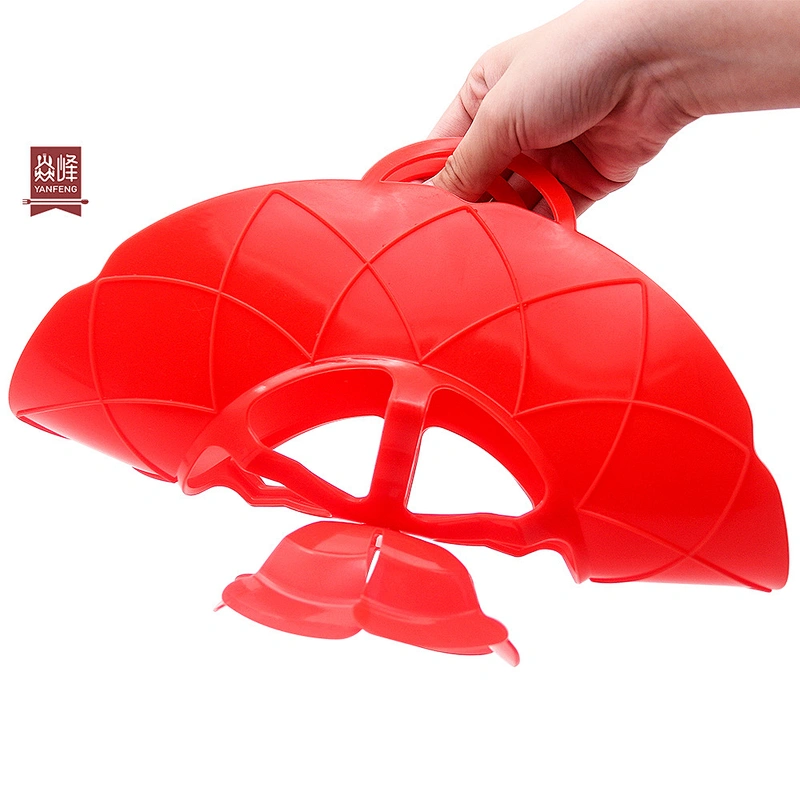 Free Non-toxic Kitchen Tools Food Grade Silicone Lid Spill Stopper Guard Boil Over Safe Guard