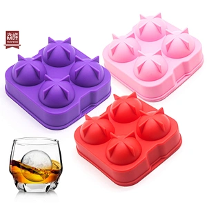 Amazon hot selling food grade silicone new style large silicone ice ball mold with factory prices