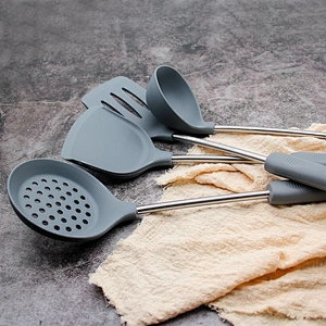 YF Kitchen Accessories Silicone Kitchen Utensils Set Cookware 4pcs Silicone Kitchen Utensils Set