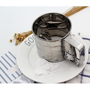 Factory direct sales good price baking tool stainless steel cup flour sifter