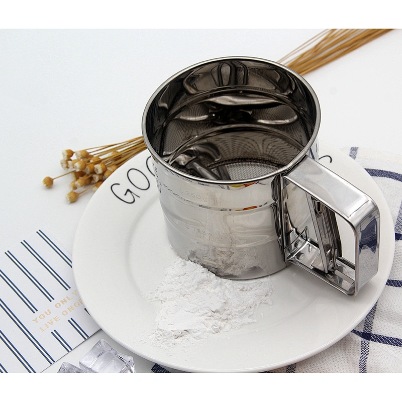 Factory direct sales good price baking tool stainless steel cup flour sifter