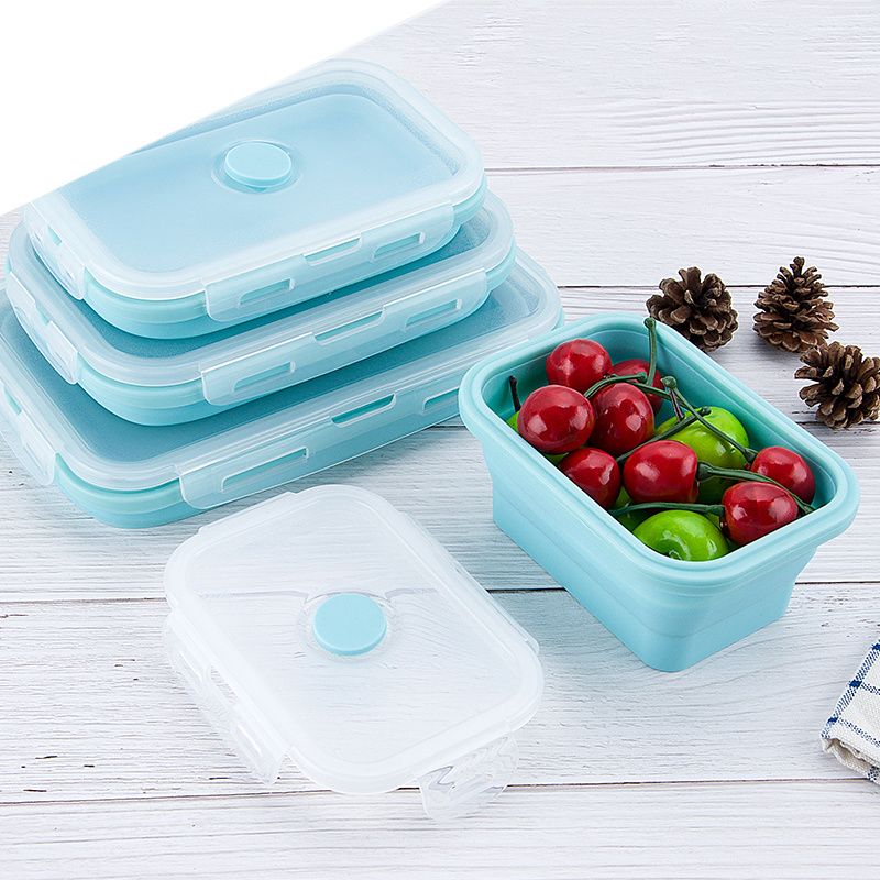 Amazon hot seller food grade material silicone baby food storage containers