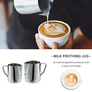 YF Factory Wholesale 600mL/900mL Milk Jug Cup Espresso Coffee Craft Latte Cappuccino Milk Cream Cup Frothing Jug Pitcher