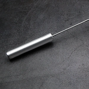 YF Egg Tools Custom Logo Stainless Steel Semi-automatic Eggbeater Rotating Egg Mixer Whisk Press Type Egg Beater
