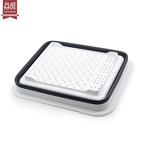 Foldable Drying Dish Rack Silicone Utensils Sink Collapsible Dish Drainer with Drainer Board Storage Holders Kitchen Accessories