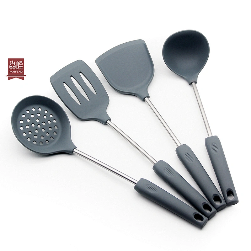 YF Kitchen Accessories Silicone Kitchen Utensils Set Cookware 4pcs Silicone Kitchen Utensils Set
