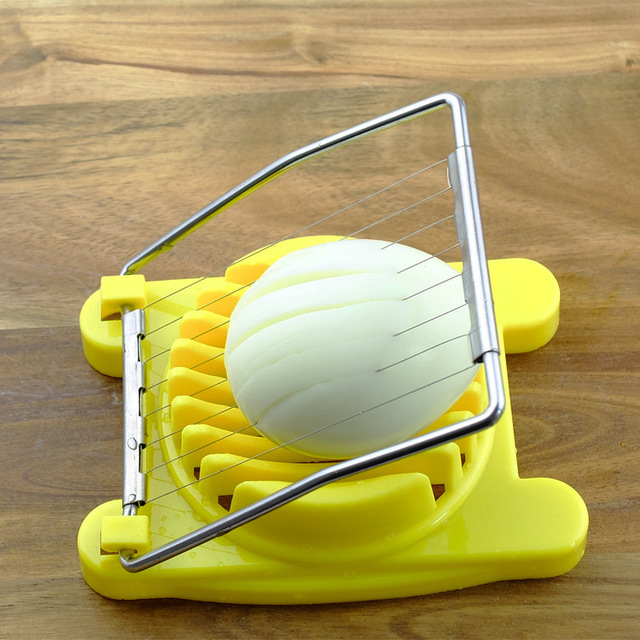 Professional Household Egg Tool Cutter Manual Stainless Steel Egg Slicer