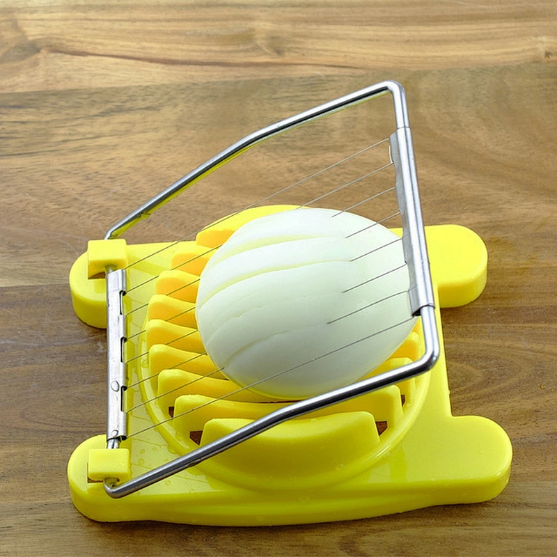 Professional Household Egg Tool Cutter Manual Stainless Steel Egg Slicer