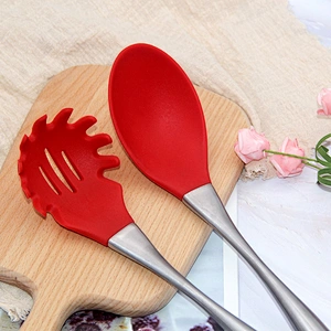 top sale Professional 6 pieces stainless steel Handle silicone kitchen utensils