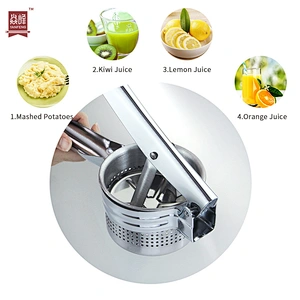 Hot Selling Manual Kitchen Tools with Wholesale Price Potato Ricer Stainless Steel Potato Masher
