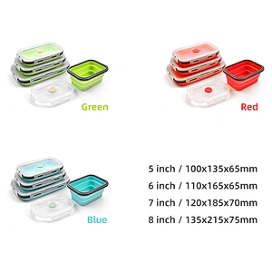 Amazon hot seller food grade material silicone baby food storage containers