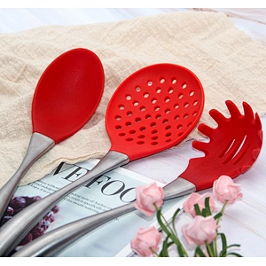 top sale Professional 6 pieces stainless steel Handle silicone kitchen utensils