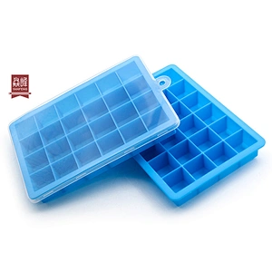 DIY creative 100% food grade BPA free soft 24 grids silicone ice mold for iced wine