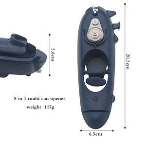 8 in 1 Hand Can Opener Kitchen Tool Multi-function Can Opener Manual with Magnet Stainless Steel Easy Can Jar Opener