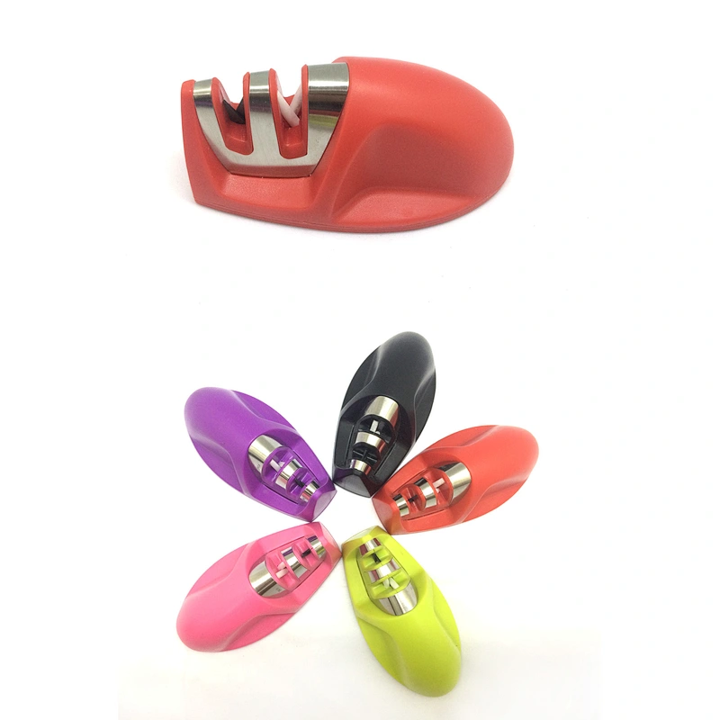 Kitchen Knife Accessories Manual Sharpening Stone Edge Grip 2-Stage Knife Sharpener kitchen gadgets Tools