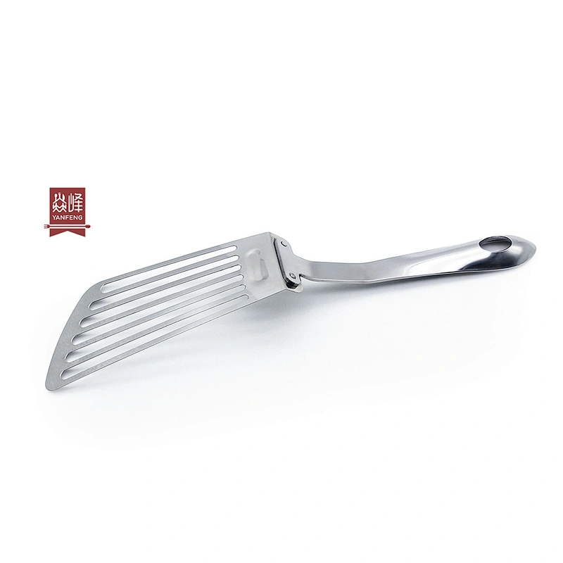 YF Durable stainless steel fish spatula for fish frying meat steak slotted spatula/turner