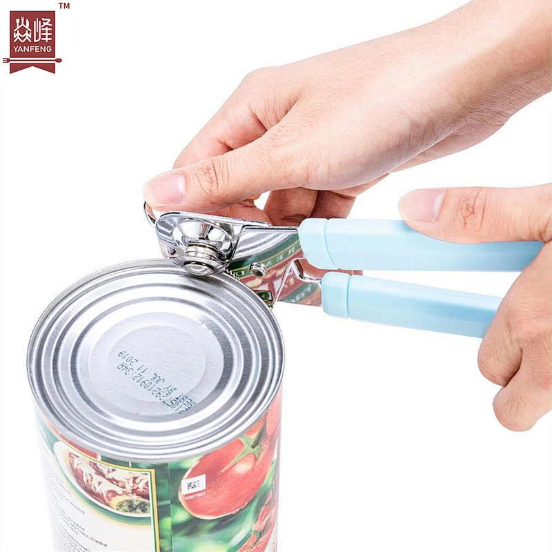 YF Stocked Portable Manual Can Opener with Non-slip Grip Commercial Ergonomic Bottle Can Opener