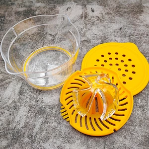 YF Kitchen multi-functional 4 in 1 manual orange juicer lemon orange press lemon squeezer juicer with container