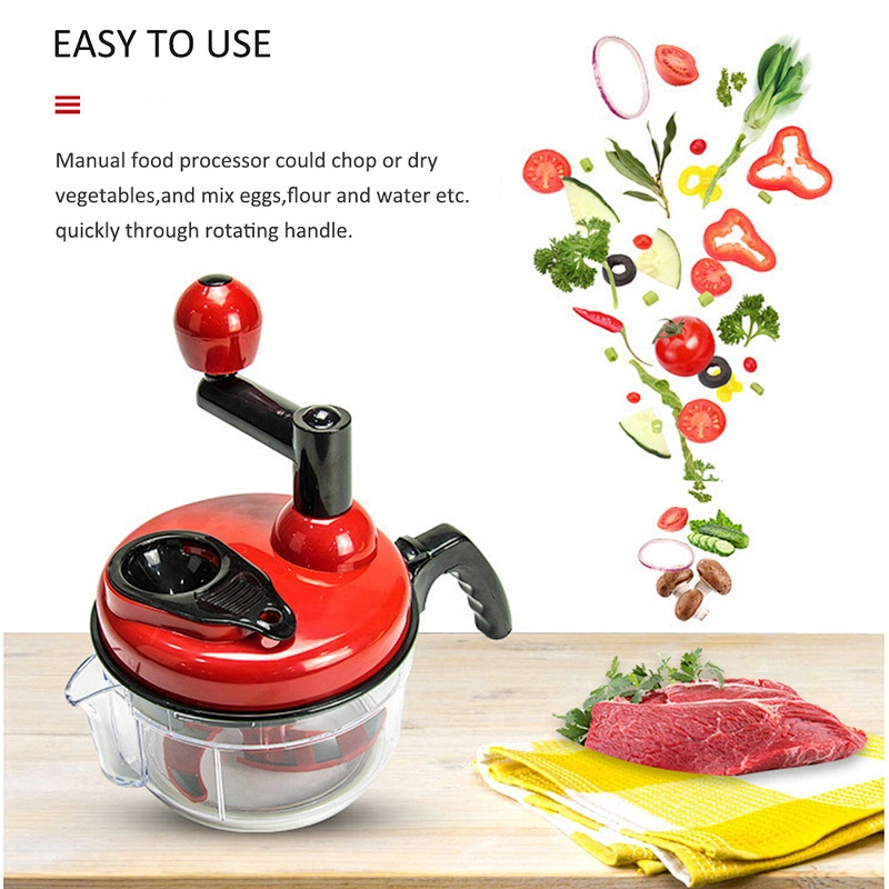 YF Manual Food Vegetable Chopper Stainless Steel Blade Multi-functional Meat Vegetable Fruit Cutting Chopper