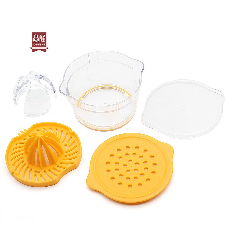 YF Kitchen multi-functional 4 in 1 manual orange juicer lemon orange press lemon squeezer juicer with container