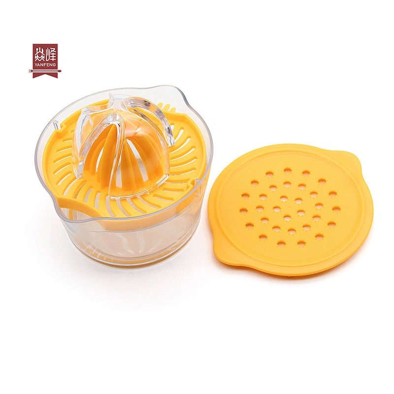 YF Kitchen multi-functional 4 in 1 manual orange juicer lemon orange press lemon squeezer juicer with container