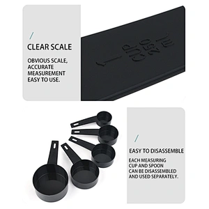 10 pieces Kitchen measuring Tools Plastic Measuring Cups And Spoons Set for Baking Coffee kitchen Accessories